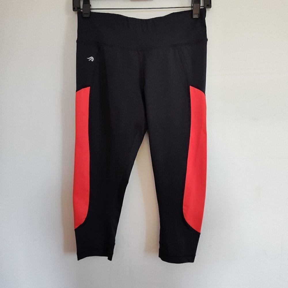 Ladies SZ XS Ideology Black Cropped Leggings